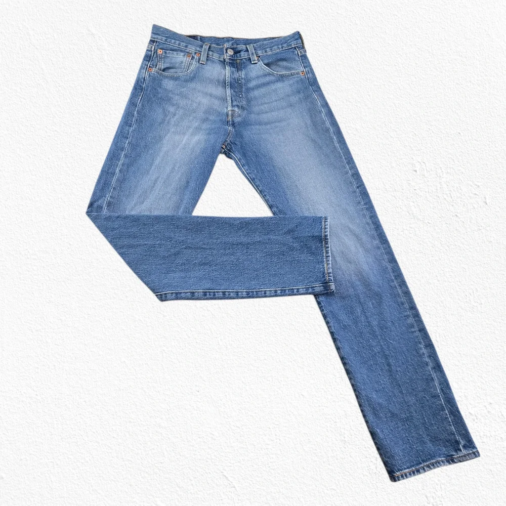 Levi’s 501 ’93 Medium Wash Button Fly Straight Stretch Denim Jeans Size 29 x 32